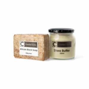 Shea Butter and African Black Soap Set